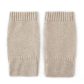 Pure Cashmere Knit Fingerless Gloves Cashmere Wrist Warmers Cashmere Mitts